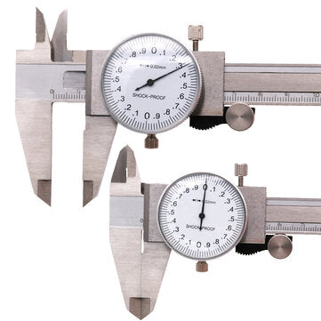 Metric Gauge Measuring Tool Dial Caliper 0-150mm/0.02mm Shock-proof Stainless Steel Precision Verni