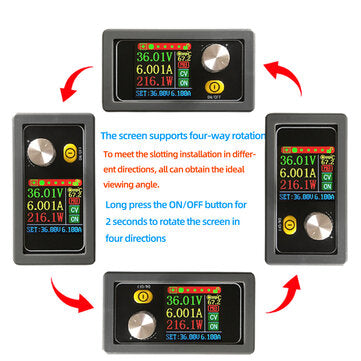 XYS3606W DC DC Buck Boost Converter CC CV 0-36V 6A 216W Synchronous Rectification Efficiency 95% Pow