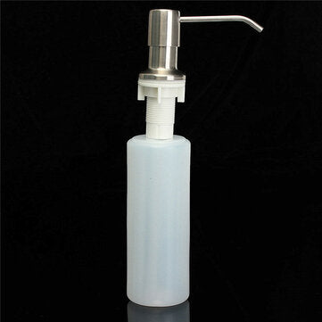 350ML Kitchen Bathroom Sink Liquid Soap Dispenser Cleanser Essence Hand Sanitizer Brushed Nickel Hea