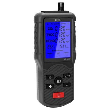 Multifunctional Air Quality Tester CO2 TVOC Meter Temperature Humidity Measuring Device Carbon Dioxi