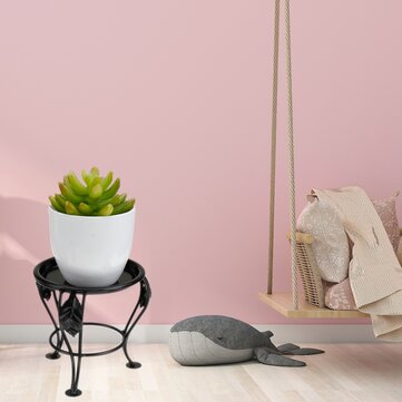 Modern Flower Stand Rack Metal Shelf Balcony Indoor Floor Shelves (Plants Not Included)