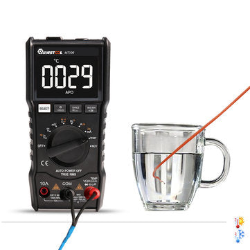 MUSTOOL MT109 Portable 9999 Counts True RMS Multimeter AC DC Voltage Current NCV Temperature Tester