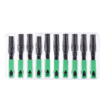 100pcs FTTH SC APC Fast Connector Fiber Optic Fast Adapter Straight Tail