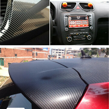 7D Glossy Carbon Fiber Vinyl Film Car Interior Wrap Stickers Auto Accessories