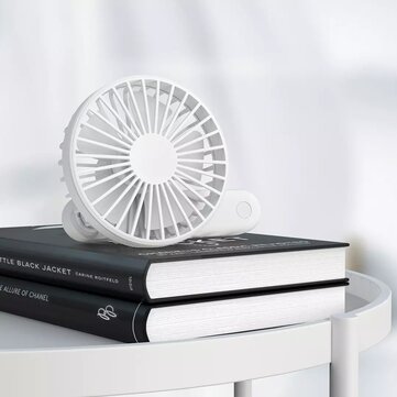 Qualitell 180 Foldable 3-Speeds USB Charging Portable Handheld Fan Intelligent Gear Memory Low Noi