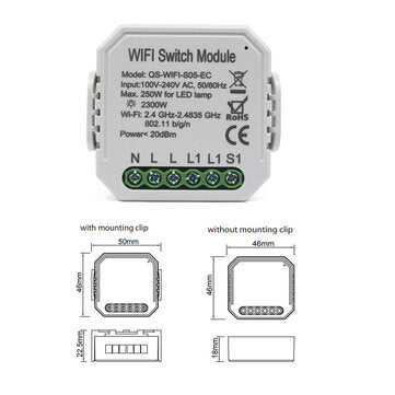 Tuya Smart WIFI Power Monitor Interrupter Mobile Phone Remote Control Timing Control Support Alexa