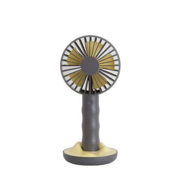 Well Star WT-F13 Portable Handheld Mini Fan USB Rechargeable Fan with Base Strong ... (COLOR.: GREY)