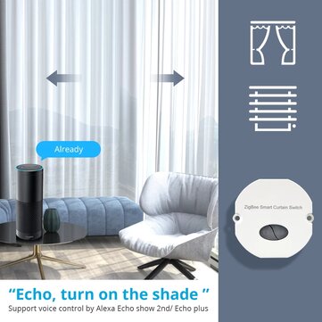 Zemismart Tuya ZB Inline Curtain Module Alexa Google Home Voice Control Smart Life APP Smartthings d