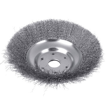 8inch/200MM Grass Strimmer Head Trimmer Brush Solid Steel Wire Wheel Garden Weed Tools