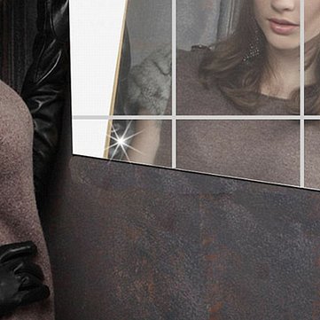 9Pcs 1515cm Mirror Sheets Square Non Glass Mirrors Tiles Self Adhesive Mirror Wall Sticker