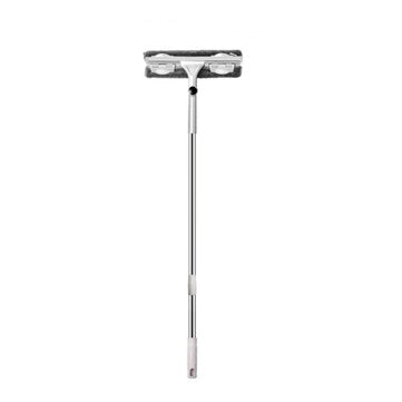 Double-sided Glass Window Wiper 360 Rotating Head Telescopic Rod Glass Cleaner (TYPE: A)