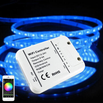 ARILUX SL-LC 06 LED WIFI Smartphone Controller Romote 5 Channels DC12-24V For RGBWW Strip light