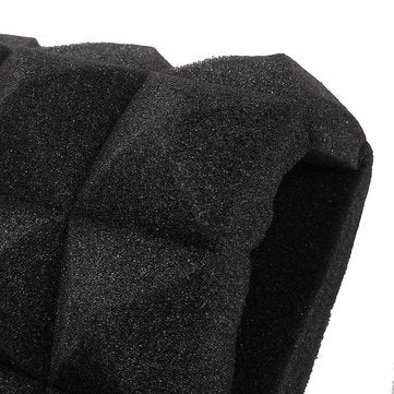 50*50*5cm Acoustic Soundproof Sound Stop Absorption Pyramid Studio Foam Sponge Black L4B