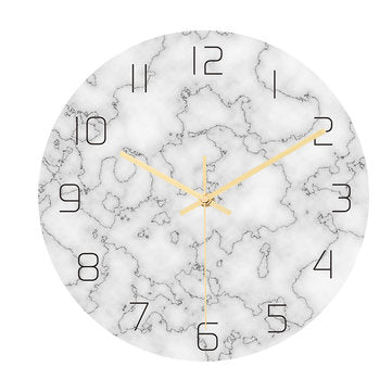 CC014 Creative Marble Pattern Wall Clock Mute Wall Clock Quartz Wall Clock For Home Office Decoratio