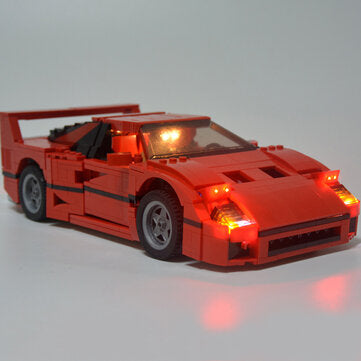 DIY LED Light Set Kit For Lego 10248 For F40 Car Building Blocks Lighting Parts