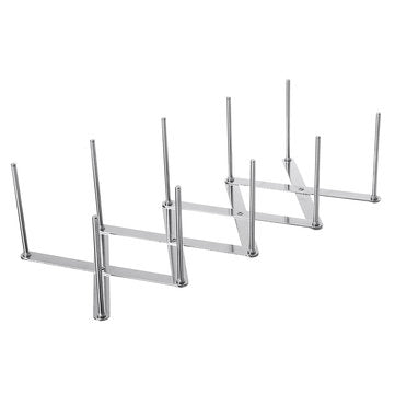 Stainless Steel Kitchen Storage Rack Adjustable Retractable Kitchen Pan Pot Organizer
