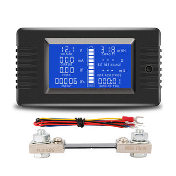 PZEM-015 Battery Tester DC Voltage Current Power Capacity Internal And External Resistance Residual