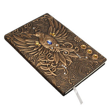 Phoenix Retro Relief European Retro Notebook School Office Notepad Paper Stationery Supplies