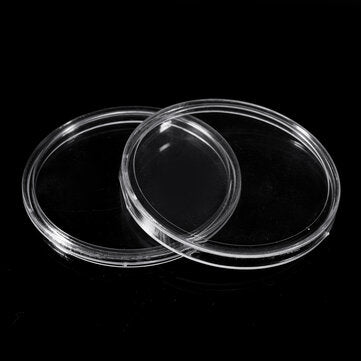 Silver Dollar Coin Collection Box With Inner Pad Adjustable Small Round Box High Speed Rail Reform C