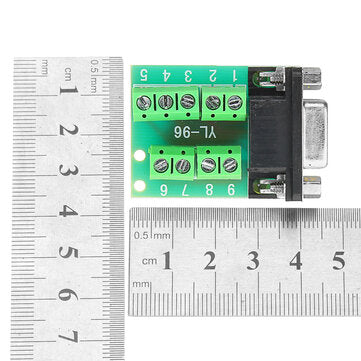 Female Head RS232 Turn Terminal Serial Port Adapter DB9 Terminal Connector