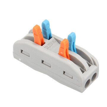 Excellway 30pcs PCT-2 2Pin Colorful Docking Connector Electrical Connectors Wire Terminal Block Univ