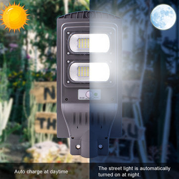 40W Solar Street Light Radar+Light Sensor LED Outdoor Garden Wall Lamp for Park, Garden, Courtyard,