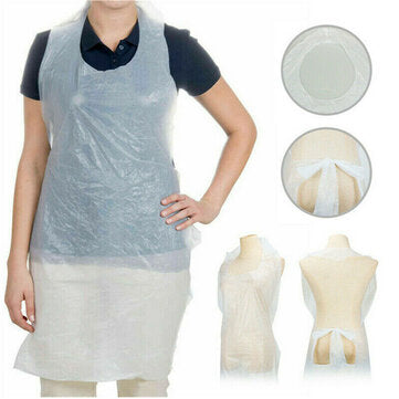 Plastic Disposable Aprons Kitchen Cooking Apron Waterproof for Kitchen Replaceable Transparent Apron