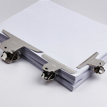 Deli 9533 4 Pcs/lot 76mm Large Yamagata Bill Tickets Clamp Board Clips Financial Binder Clips Metal