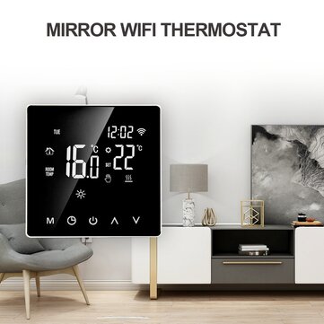 Smart Home High-power Touch Screen Electric Heating Thermostat with WIFI Function
