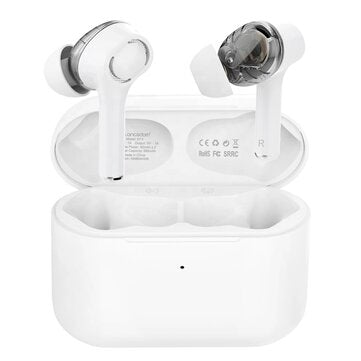 Langsdom GT4 Mini TWS bluetooth 5.0 Headset HIFI Sound Dual Dynamic Driver Waterpr... (COLOR: WHITE)