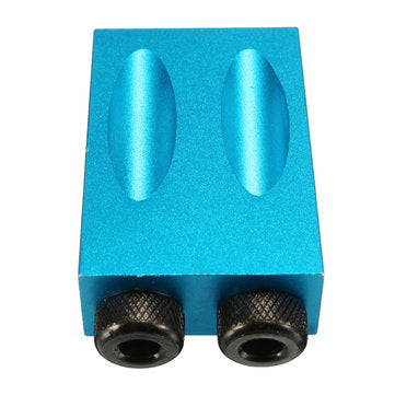 Woodwork Guide Oblique Hole Positioner 6/8/10mm 15 Degree Woodworking Locator Pocket Hole Jig