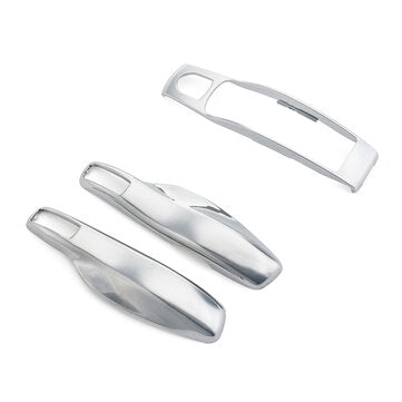 3Pcs Silver Remote Key Case Fob Cover For Porsche Panamera Macan Cayman 91