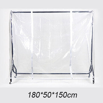 Clear Clothes Rail Cover Dustproof Garment Coat Hanger Protector Storage Net  (SIZE: #4)