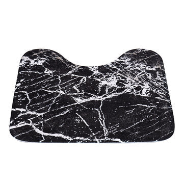 Marble Carpet Shower Curtain Four-piece Toilet Bathtub Anti-static Waterproof Anti-mildew Non-slip M