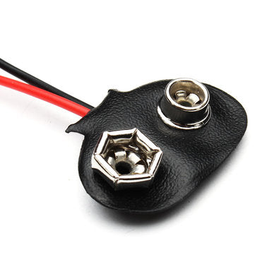 50pcs DC 9V Battery Button Power Cable Tieline For