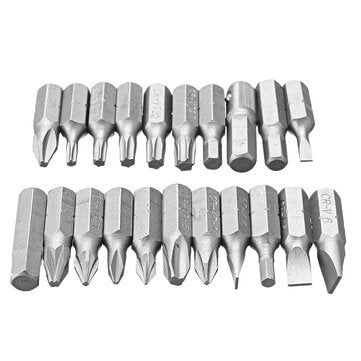 34pcs Screwdriver Bit Set Slotted Phillips Hex Torx Screwdriver Bits Nut Bit Holder