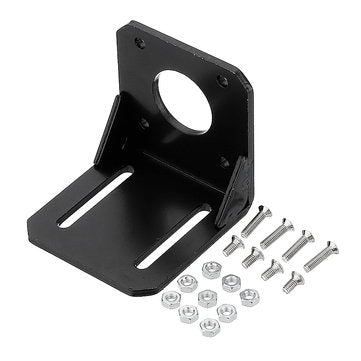 HANPOSE 42/57 Stepper Motor Mounting Bracket L Motor Bracket for Nema 17/23 Stepper Motor (SIZE: 1#)