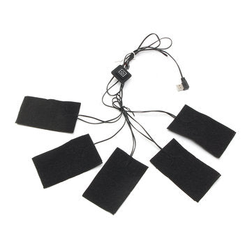 5pcs 65 Electric Heating Pad 3 Gear Adjusted DIY Thermal Vest Heated Clothes
