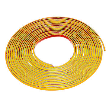 5M Fashion Flexible Trim Car Interior&Exterior Moulding Strip Decorative Line (COLOR.: YELLOW)