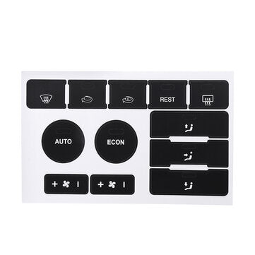 Matte Black Car Climate Control Button Repair Decals Stickers For VW Volkswagen Touareg 20042009
