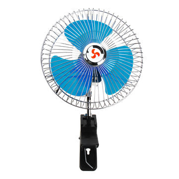 8 Inch 12V Portable Vehicle Auto Car Fan Oscillating Car Auto Clip-On Cooling Fan