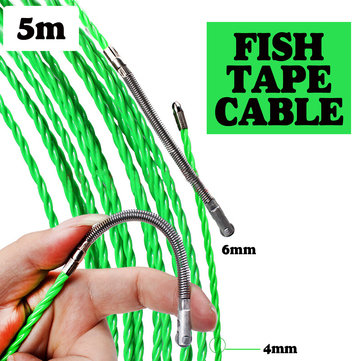 5m/15m/25m Electrical Fish Tape Cable Push Puller Rodder POM Wire Tool Cable (LENGTH: 5M)