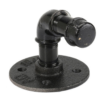 Retro Industrial Iron Pipe Wall Hang Wall Shelf Support Towel Hanging Hanger