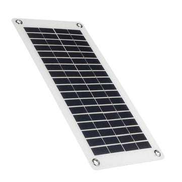 8.5W/18V Portable Solar Panel with Cables for Caravan Boat Camping Charge Battery