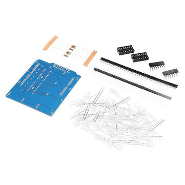 5pcs 4X4X4 Blue LED Light Cube Kit 3D LED DIY Kit For  DIY Kit