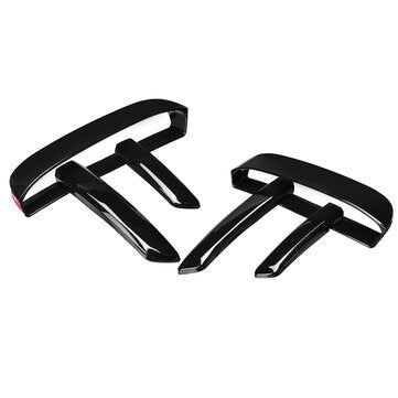 Front Bumper Grille Grill Air Vent Cover Glossy Black ABS For Land Rover L46... (COLOR.: GLOSSBLACK)