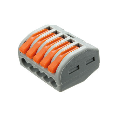 Excellway ET25 5 Pins Spring Terminal Block 10Pcs Electric Cable Wire Connectors