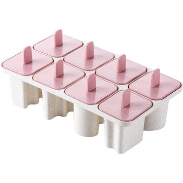 1 Set of 8 Creative Letter Mold Reusable Popsicle Mold Ice Cream Household Popsicl... (COLOR.: PINK)
