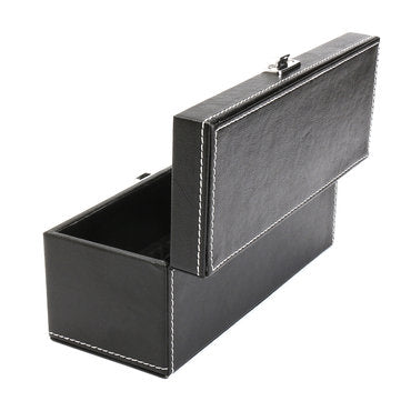 Storage Box Case Coin Holder Black PU Leather for Slab Certified Coin 20Pcs Capsules
