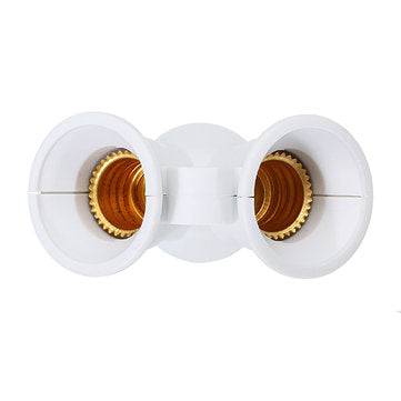AC100-230V One E14 To Two E14 Bulb Adapter Lamp Holder Splitter Converter Socket for Halgon Light